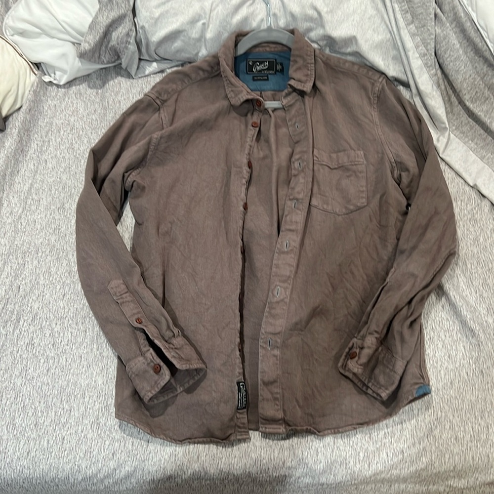 Grayers Men’s Medium Gray Button Down Shirt